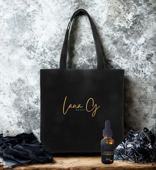 Black Canvas Tote Bag
