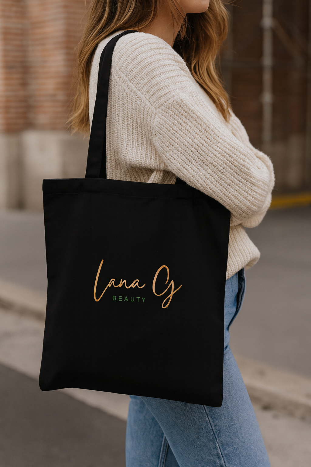 Lana G Beauty Tote Bag Canvas Reusable Shopping Tote